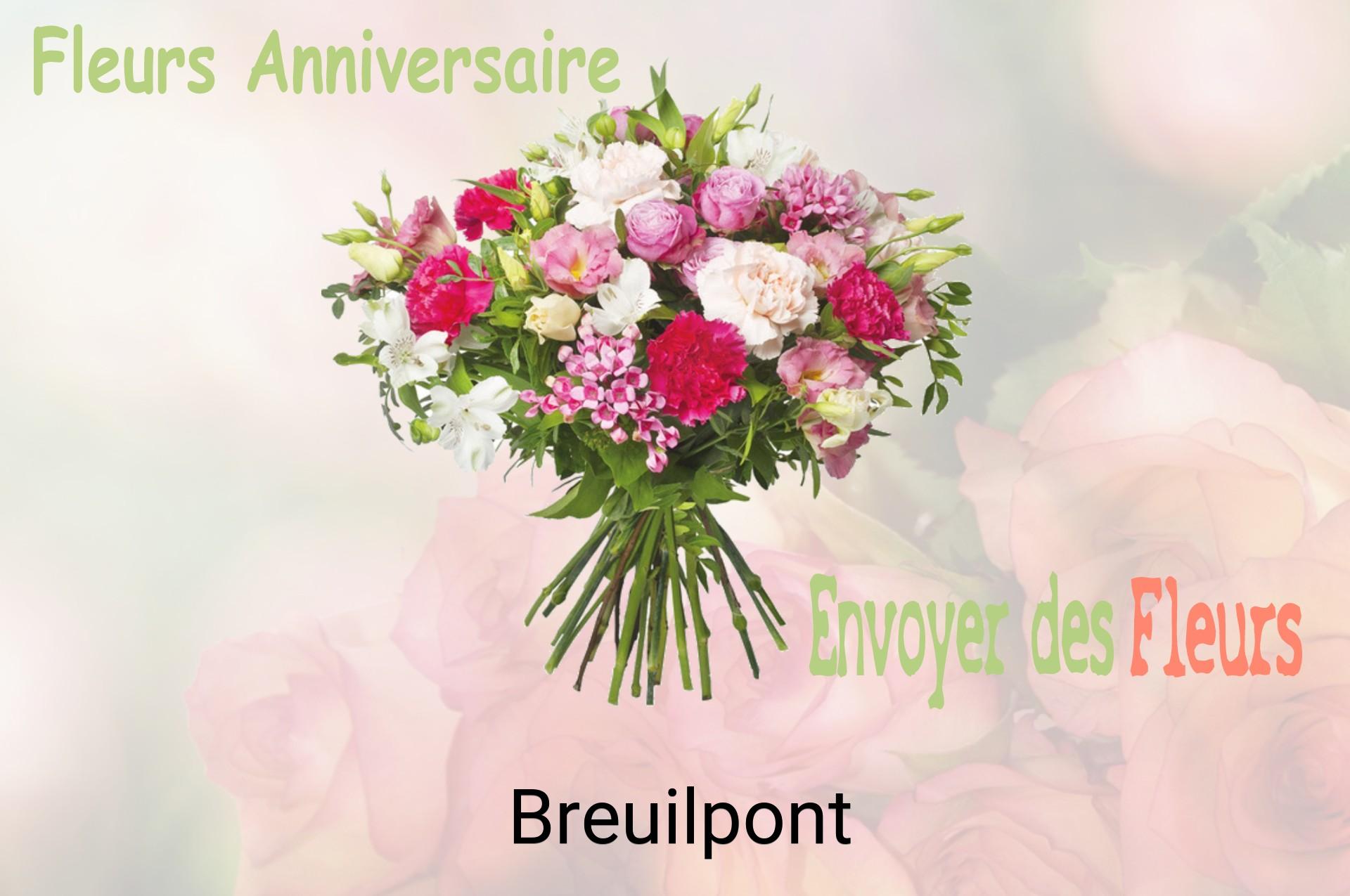 Bouquet de fleurs d’anniversaire livré à Breuilpont