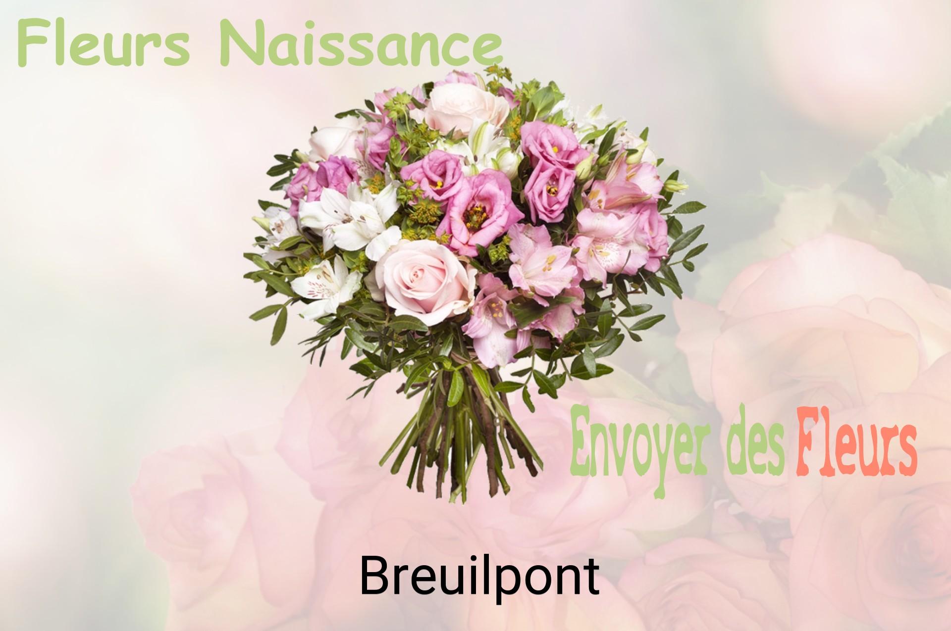 Bouquet de fleurs de naissance livré à Breuilpont
